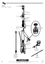 Предварительный просмотр 8 страницы Hans Grohe AXOR Starck 10111009 Instructions For Use/Assembly Instructions