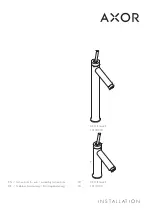 Hans Grohe AXOR Starck 10123003 Instructions For Use And Assembly Instructions preview