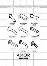 Hans Grohe Axor Starck 10410 1 Series Installation Instructions Manual предпросмотр