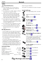 Preview for 2 page of Hans Grohe Axor Starck 10458000 Instructions For Use/Assembly Instructions