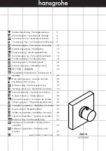 Preview for 1 page of Hans Grohe Axor Starck 10755000 Instructions For Use And Assembly Instructions