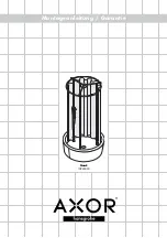 Preview for 1 page of Hans Grohe AXOR Starck 10940000 Manual