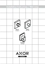 Предварительный просмотр 1 страницы Hans Grohe AXOR Starck 10972 1 Series Installation Instructions Manual