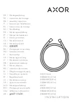 Hans Grohe AXOR Starck 28282 Series Assembly Instructions preview