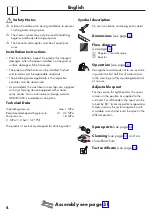 Preview for 4 page of Hans Grohe AXOR Starck Organic 12110000 Instructions For Use/Assembly Instructions