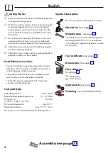 Preview for 4 page of Hans Grohe AXOR Starck Organic 12626000 Instructions For Use/Assembly Instructions