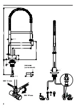 Предварительный просмотр 2 страницы Hans Grohe AXOR Starck Semi-Pro 10820000 Installation Manual