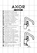 Hans Grohe Axor Uno 14850000 Instructions For Use/Assembly Instructions предпросмотр