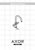 Preview for 1 page of Hans Grohe AXOR Uno 2 38840 Series Quick Start Manual