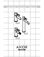 Hans Grohe Axor Uno 38020XX1 Installation Instructions Manual предпросмотр