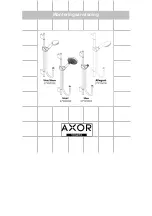 Предварительный просмотр 181 страницы Hans Grohe AXOR Uno2 27986 Series Assembly Instructions Manual