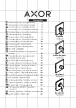 Предварительный просмотр 1 страницы Hans Grohe AXOR Urquiola 11625000 Instructions For Use/Assembly Instructions