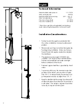 Предварительный просмотр 2 страницы Hans Grohe AXOR Urquiola 11901 1 Series User Instructions