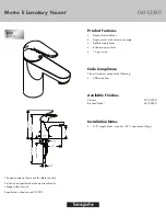 Hans Grohe Brushed Nickel 04193820 Specification Sheet preview