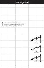 Preview for 1 page of Hans Grohe C 04219 0 Series Installation/User Instructions/Warranty