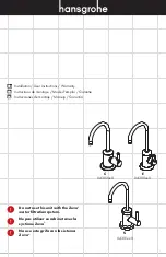 Preview for 1 page of Hans Grohe C 04302 0 Series Installation/User Instructions/Warranty