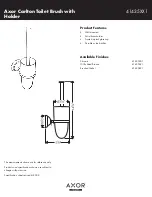 Предварительный просмотр 1 страницы Hans Grohe Carlton Toilet Brush with Holder 41435XX1 Specification Sheet