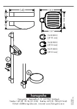 Preview for 2 page of Hans Grohe Casetta D 28664000 Assembly Instructions