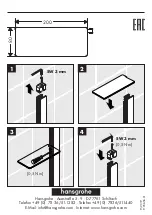 Предварительный просмотр 2 страницы Hans Grohe Casetta'E 26511 Series Assembly Instructions