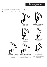 Preview for 1 page of Hans Grohe Cento L 1jet 14802003 Instructions For Use And Assembly Instructions