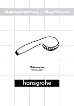 Предварительный просмотр 2 страницы Hans Grohe Clubmaster 28364 Series Manual