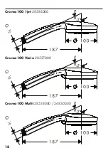 Предварительный просмотр 18 страницы Hans Grohe Croma 100 Multi 28538000 Assembly Instructions Manual