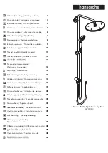 Предварительный просмотр 1 страницы Hans Grohe Croma 280 Air 1jet Showerpipe Reno Instructions For Use/Assembly Instructions