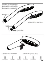 Предварительный просмотр 19 страницы Hans Grohe Croma Select E 1jet 26815400 Assembly Instructions Manual