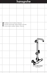 Preview for 1 page of Hans Grohe Croma Showerpipe 04536 0 Series Installation/User Instructions/Warranty