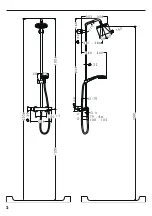 Предварительный просмотр 2 страницы Hans Grohe Croma Showerpipe 27159000 Manual