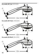 Предварительный просмотр 18 страницы Hans Grohe Crometta 85 1jet 28585000 Assembly Instructions Manual