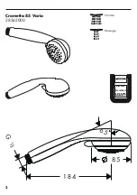 Preview for 2 page of Hans Grohe Crometta 85 Multi 28563000 Manual