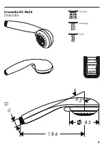 Preview for 3 page of Hans Grohe Crometta 85 Multi 28563000 Manual