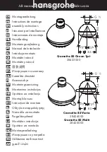 Hans Grohe Crometta 85 Vario Assembly Instructions предпросмотр