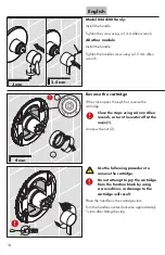 Preview for 14 page of Hans Grohe E 04228 0 Series Installation/User Instructions/Warranty