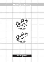 Preview for 2 page of Hans Grohe Ecostat 1001 13240 Series Manual