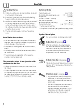 Preview for 4 page of Hans Grohe Ecostat 1001 CL 13213000 Instructions For Use/Assembly Instructions