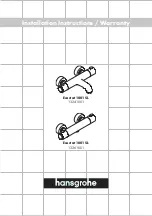 Hans Grohe Ecostat 1001 SL 13241 1 Series Installation Instructions Manual preview