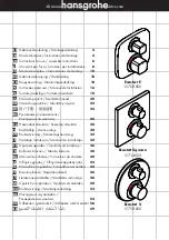 Hans Grohe Ecostat E 15708 Series Instructions For Use/Assembly Instructions preview