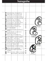 Hans Grohe Ecostat S Instructions For Use Manual preview