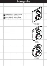 Hans Grohe Ecostat Square 15714000 Instructions For Use Manual preview