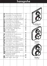 Предварительный просмотр 1 страницы Hans Grohe Ecostat Square Instructions For Use/Assembly Instructions