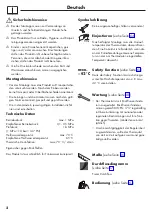 Предварительный просмотр 2 страницы Hans Grohe Ecostat Square Instructions For Use/Assembly Instructions