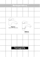 Hans Grohe Elegance 33802000 Assembly Instructions Manual preview