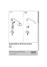 Предварительный просмотр 1 страницы Hans Grohe Euphoria/Retro-fit Shower System 27 867 Installation Instructions Manual