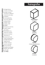 Hans Grohe Fixfit Square 26455 Series Assembly Instructions preview