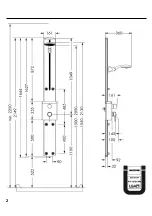 Preview for 3 page of Hans Grohe Flat Duschpaneel 27170000 Assembly Instructions Manual