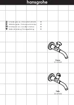 Preview for 1 page of Hans Grohe Focus 31131000 Instructions For Use/Assembly Instructions