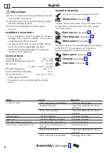 Preview for 2 page of Hans Grohe Focus 31924009 Instructions For Use/Assembly Instructions