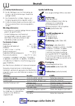 Preview for 3 page of Hans Grohe Focus 31945000 Instructions For Use/Assembly Instructions